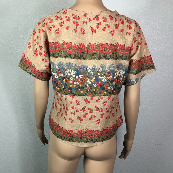 Vintage Floral Retro Blouse - Picture 4 of 9